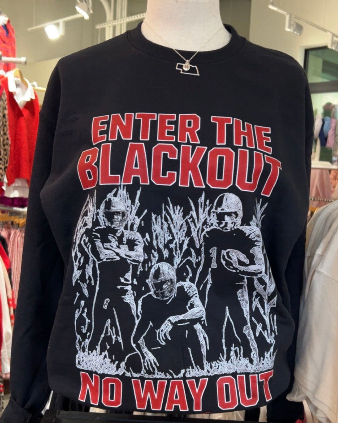 Nebraska Blackout Crewneck