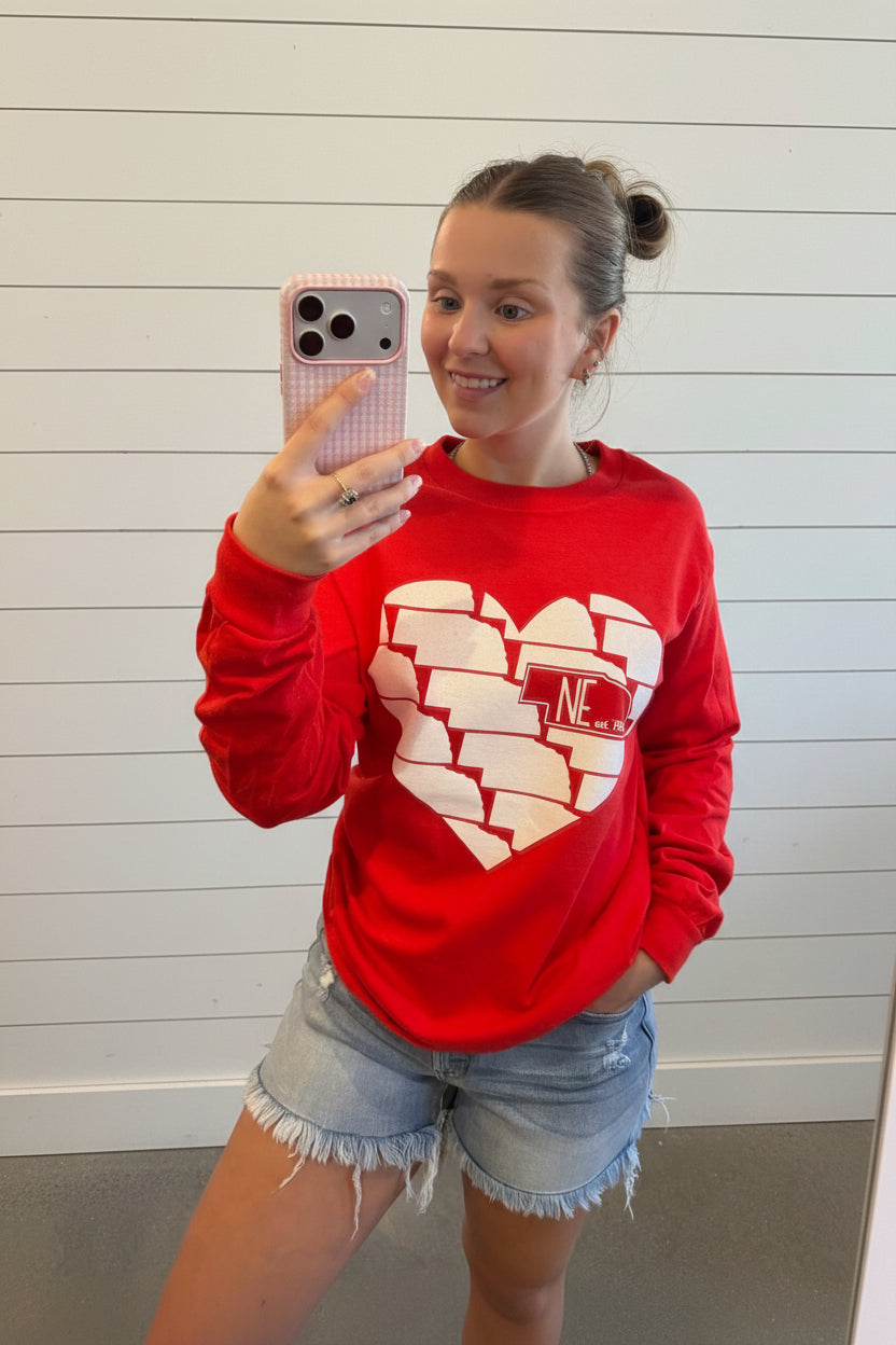 Nebraska Love Long Sleeve Tee