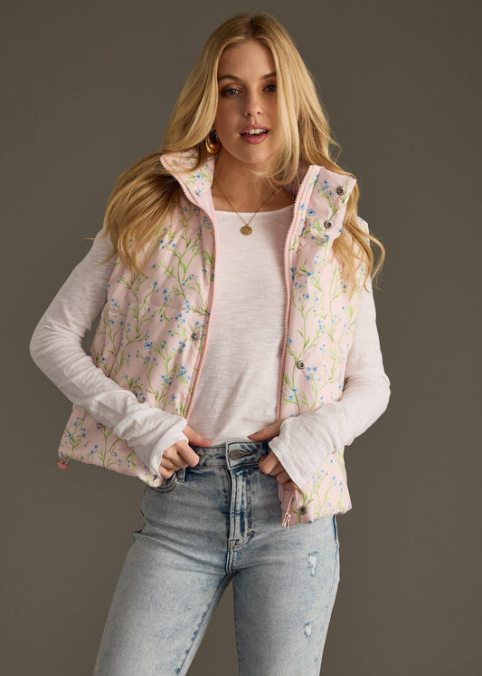Lt. Pink Floral Vest