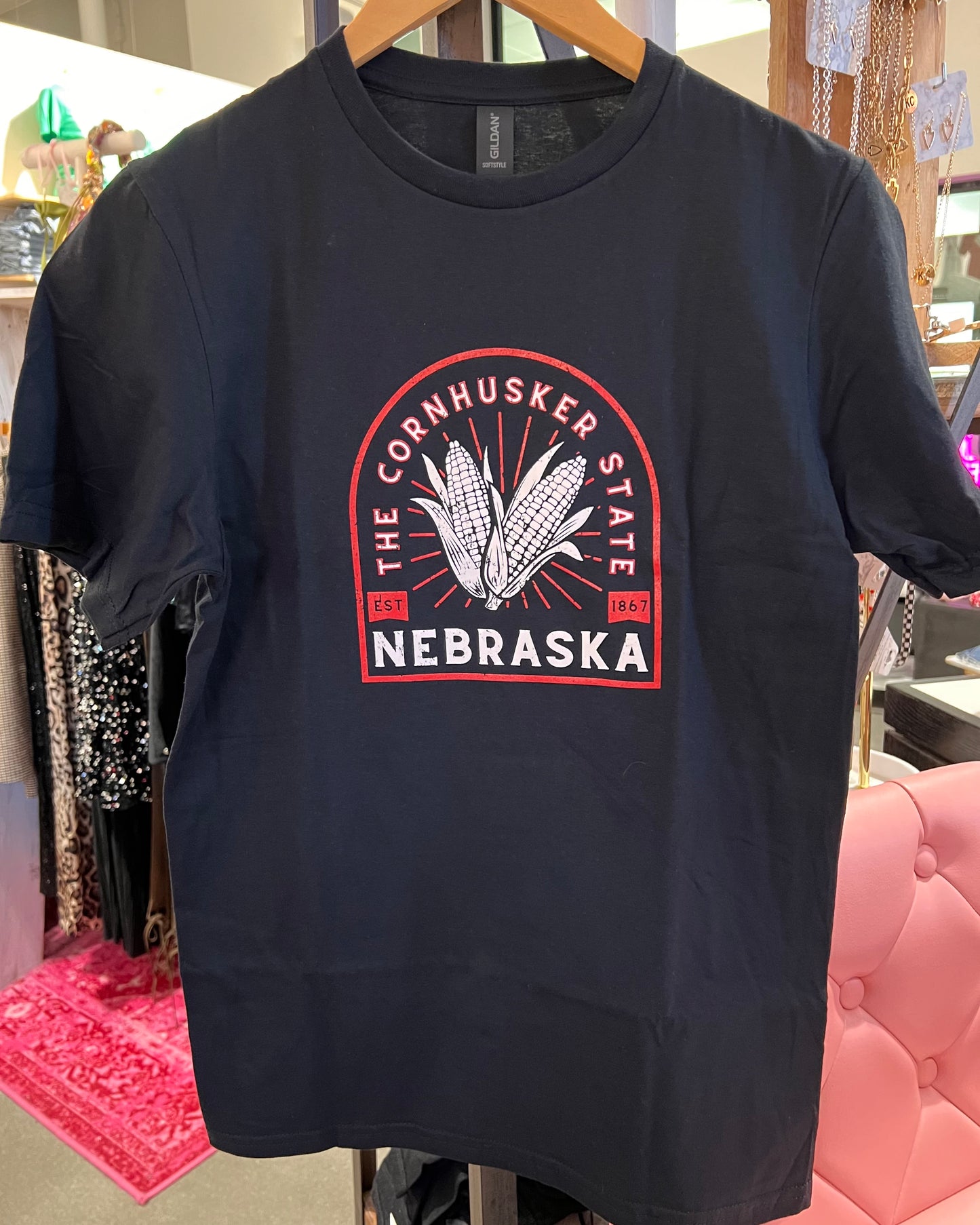 Cornhusker State Tee-Black