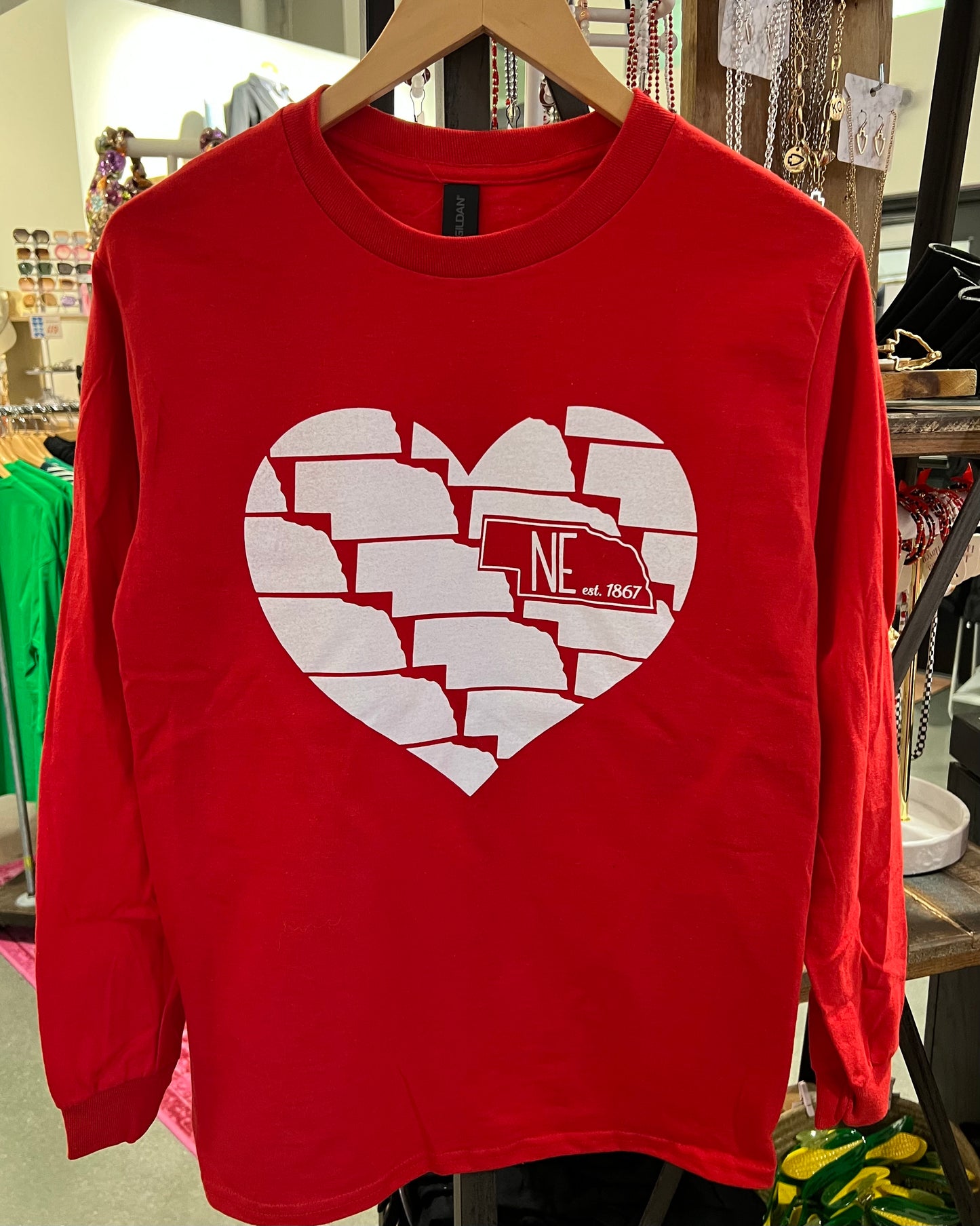 Nebraska Love Long Sleeve Tee