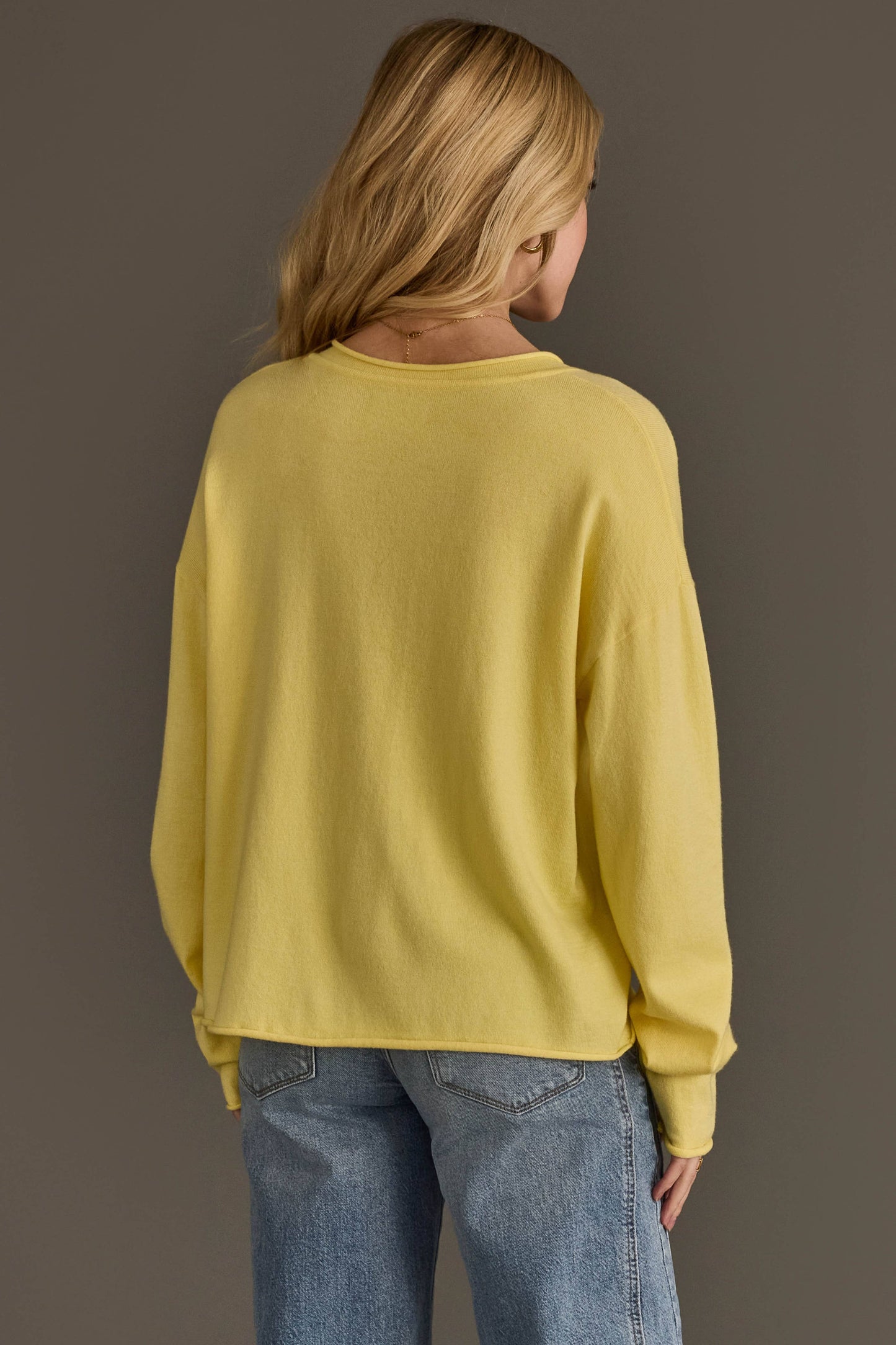 Yellow Button Up Cardigan