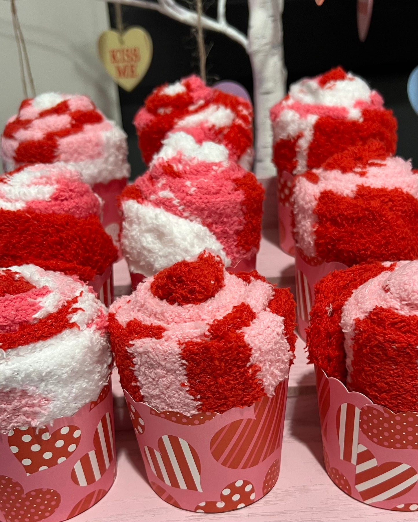 Valentine Cupcake socks