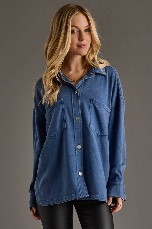 Dk. Blue Super Soft Button Up