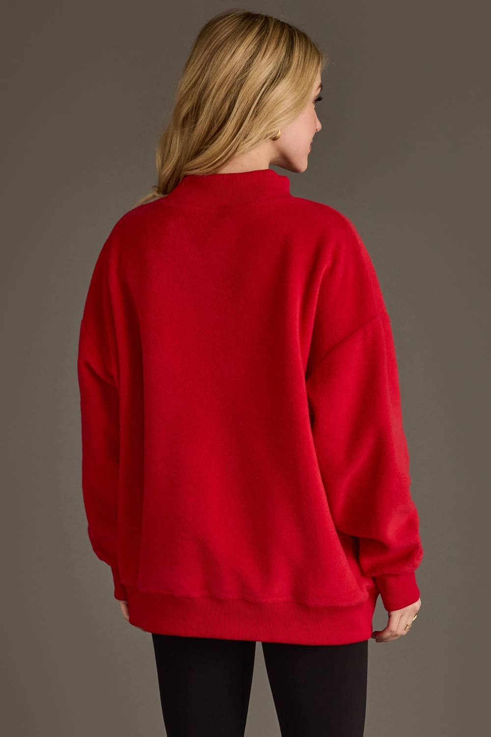 Red Game Day & Sunday Funday Reversible Sweatshirt