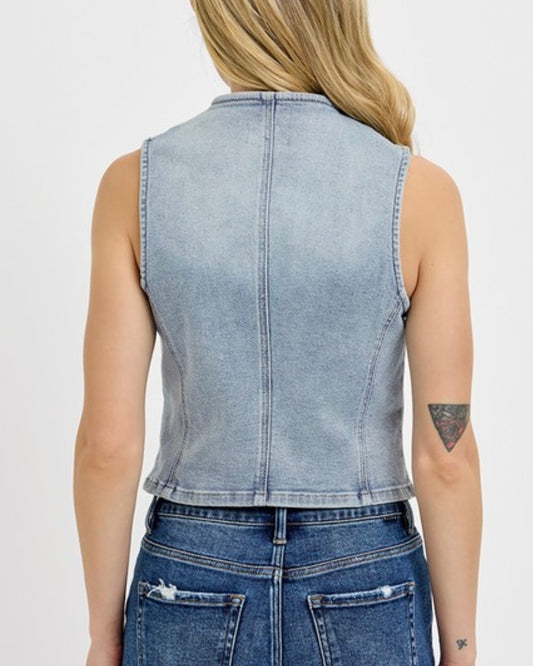 Stretch Denim Vest