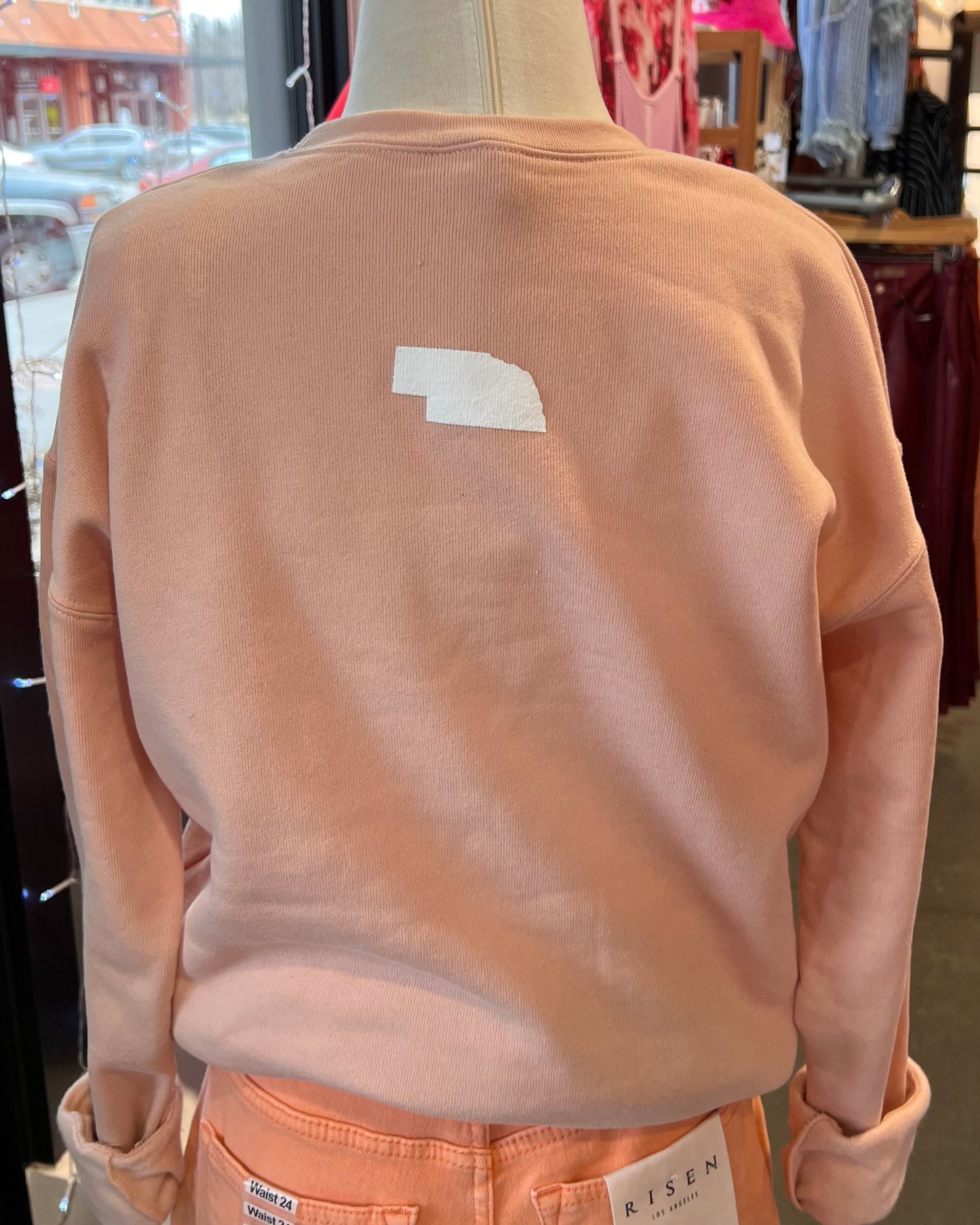 The Good Life Crewneck-Cantaloupe