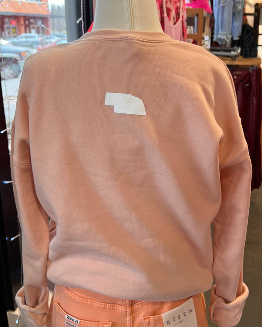 The Good Life Crewneck-Cantaloupe