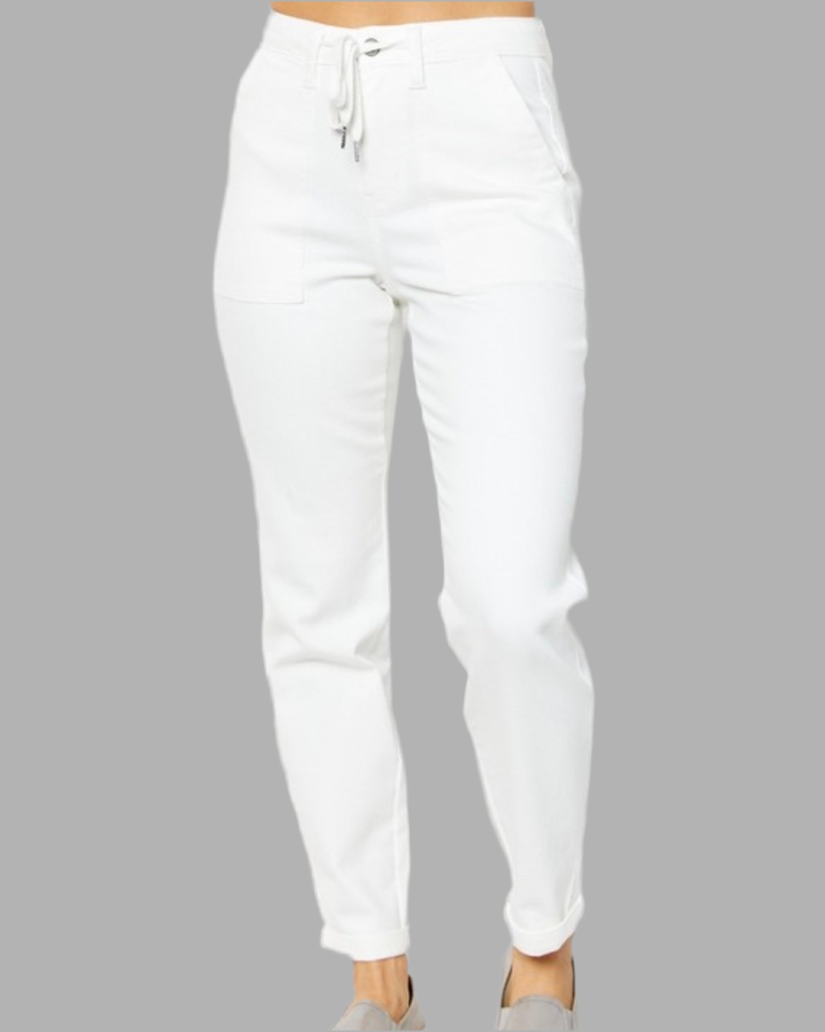 HW WhiteJudy Blue Denim Joggers