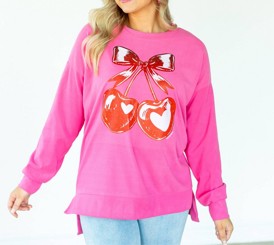 Cherry Heart Sweatshirt