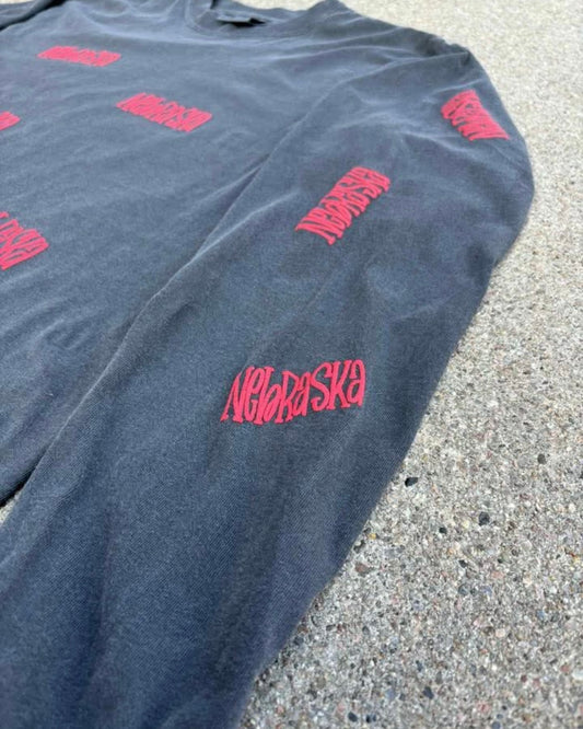 Nebraska All Over Pepper Long Sleeve Tee