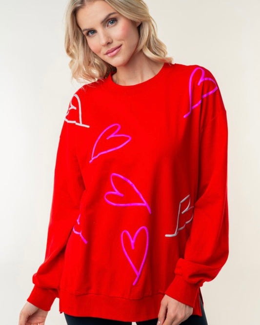 Raised Heart Top
