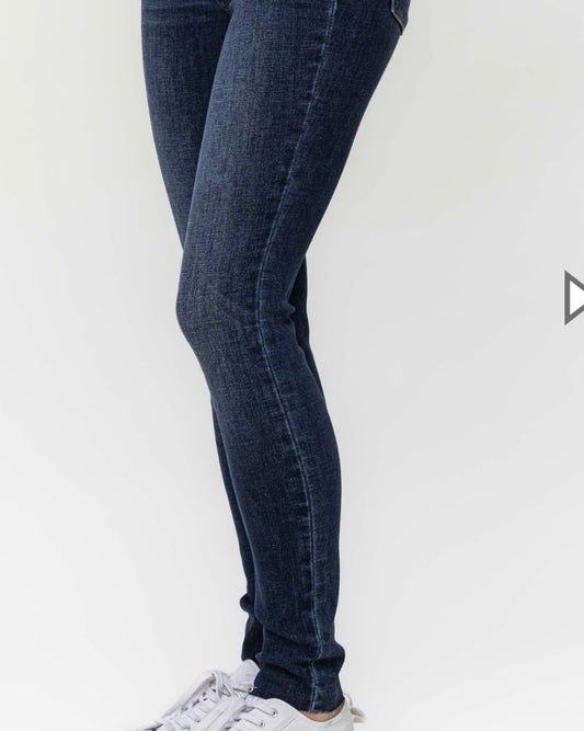 MidRise Vintage Raw Hem Skinny