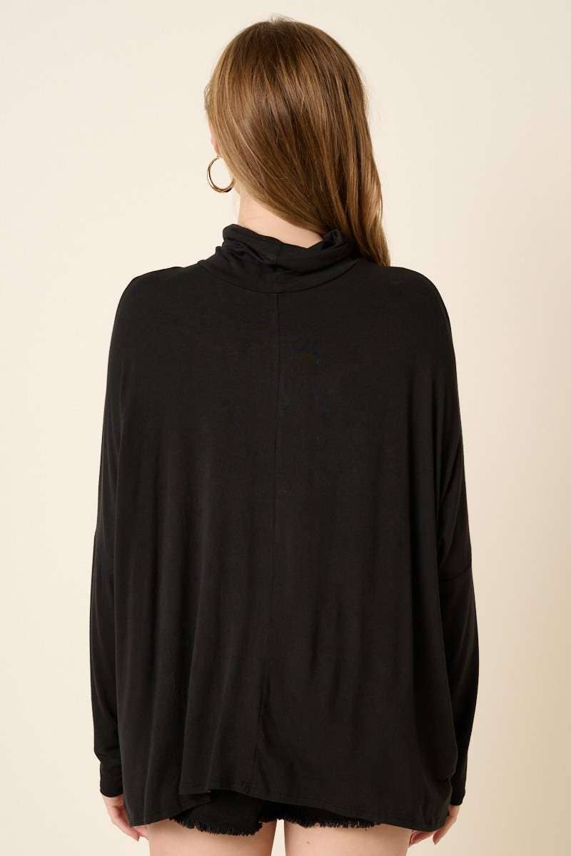 BAMBOO OVERSIZED MOCK NECK