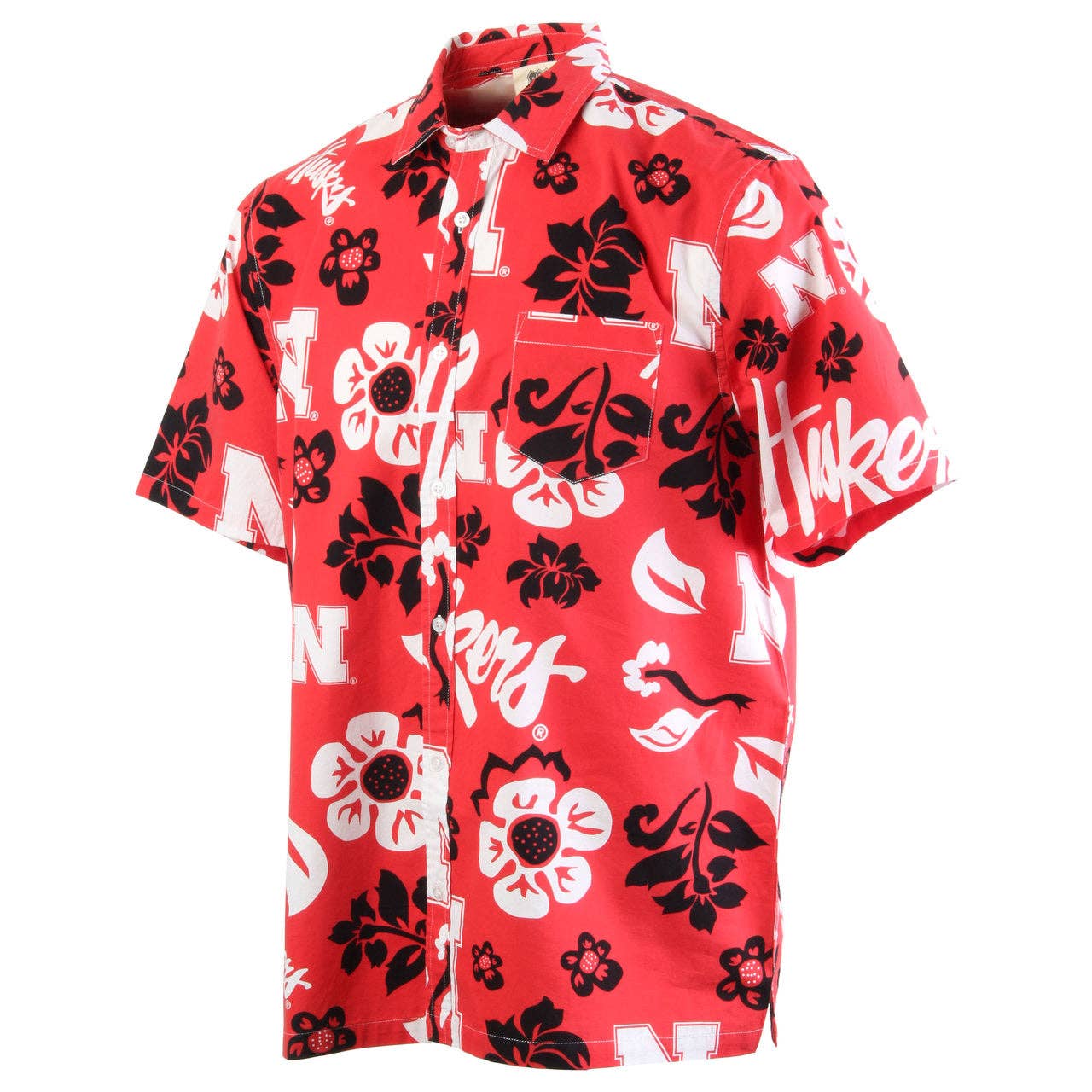 Nebraska Cornhuskers Men's Floral Shirt