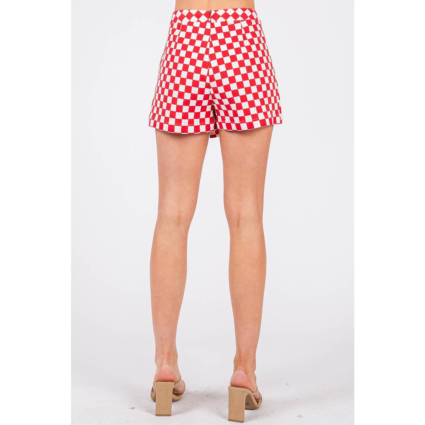 GAME DAY CHECKERED WRAP FRONT SKORT