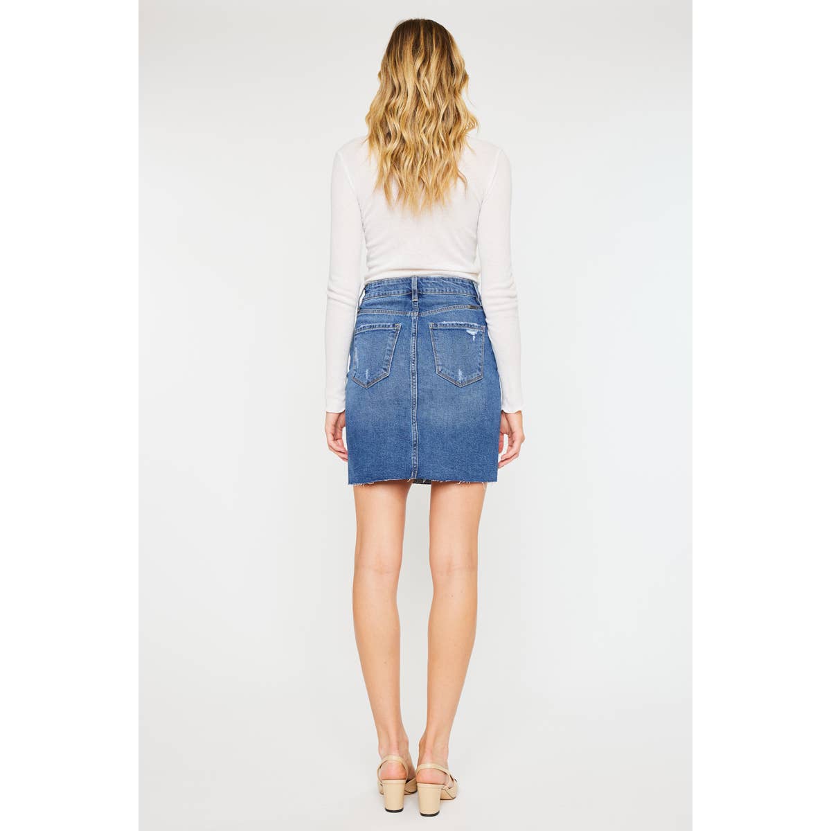 Stretch Denim Skirt