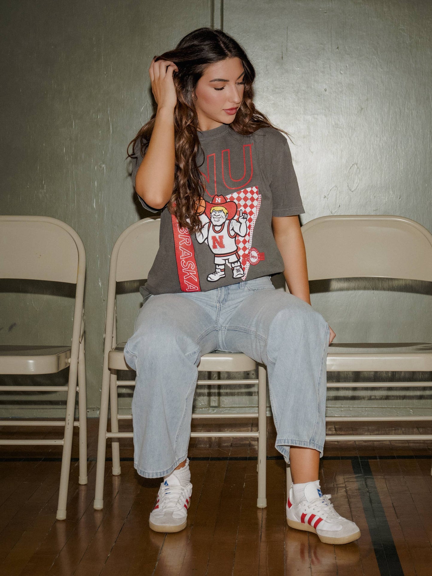 Nebraska Huskers Herbie Courtside Basketball Tee