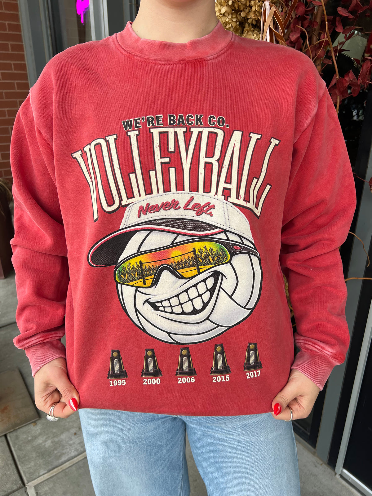We’re Back Nebraska Volleyball Crewneck