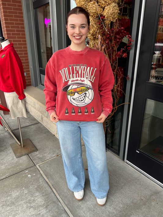 We’re Back Nebraska Volleyball Crewneck