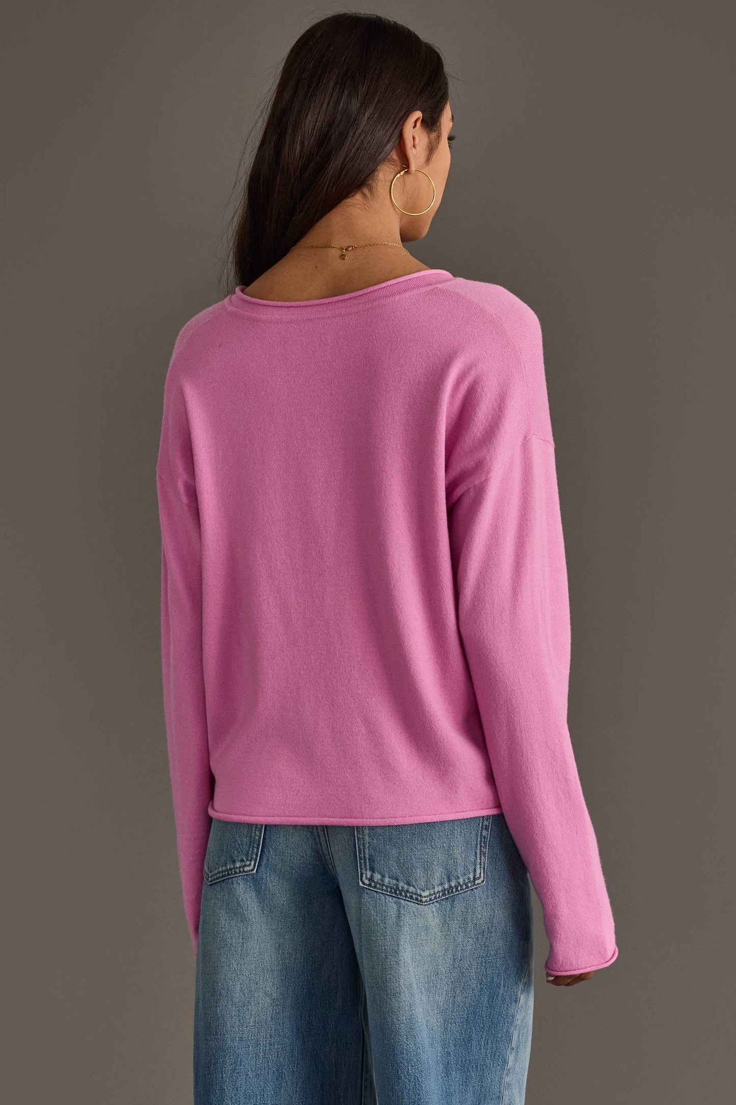 Fuchsia Button Up Cardigan