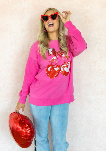 Cherry Heart Sweatshirt