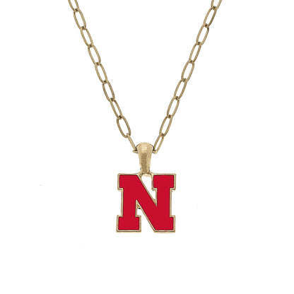 Nebraska Cornhuskers Enamel Pendant Necklace
