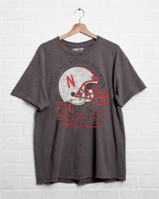Beach Boys Huskers True to School  Thrifted Tee