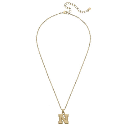 Nebraska Cornhuskers 24K Gold Plated Pendant Necklace