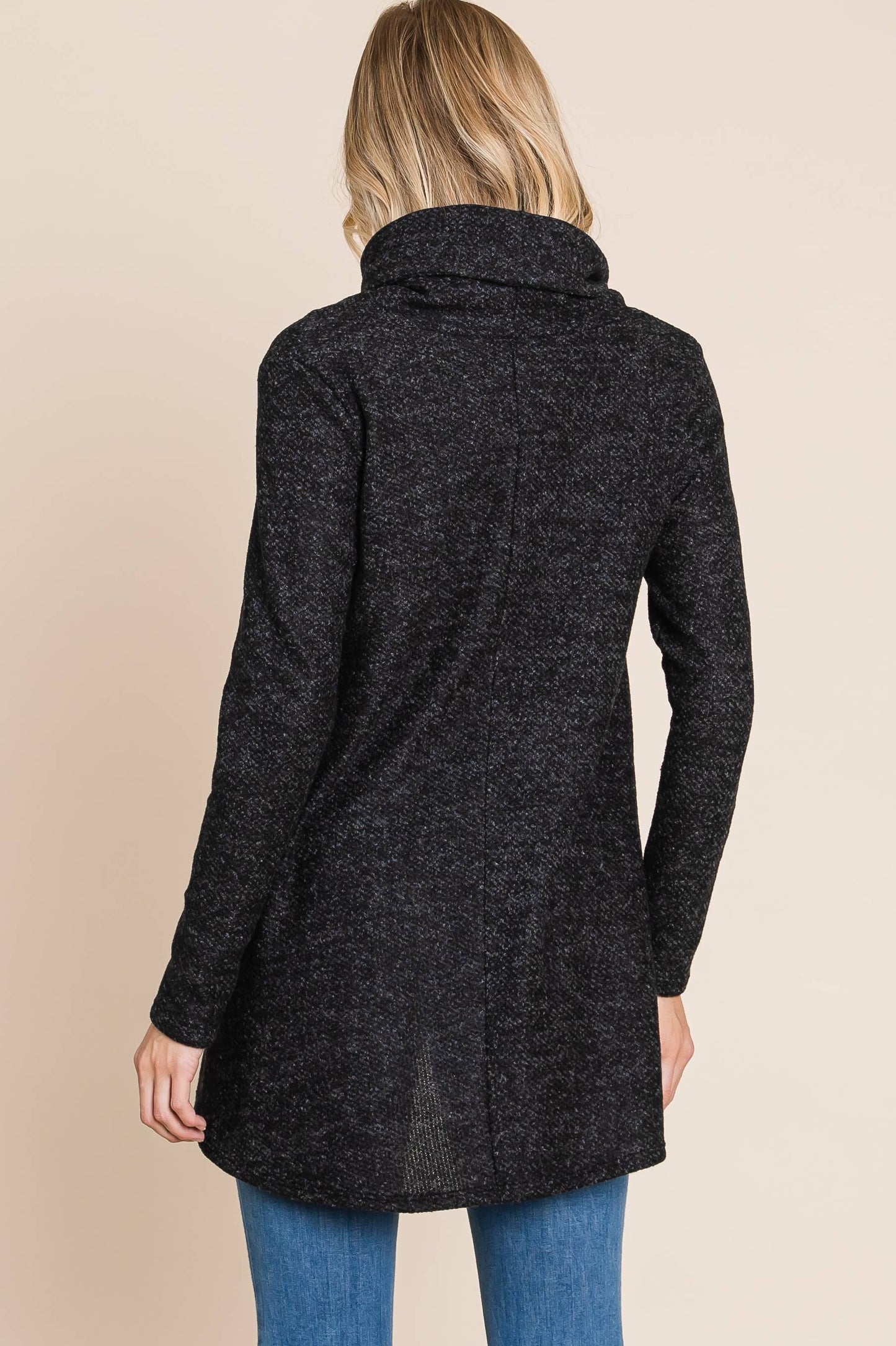 COWL NECK KNIT TUNIC