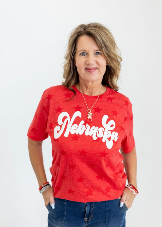 Nebraska Ghost Star Graphic Tee