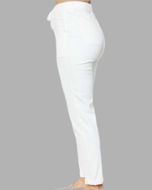 HW WhiteJudy Blue Denim Joggers