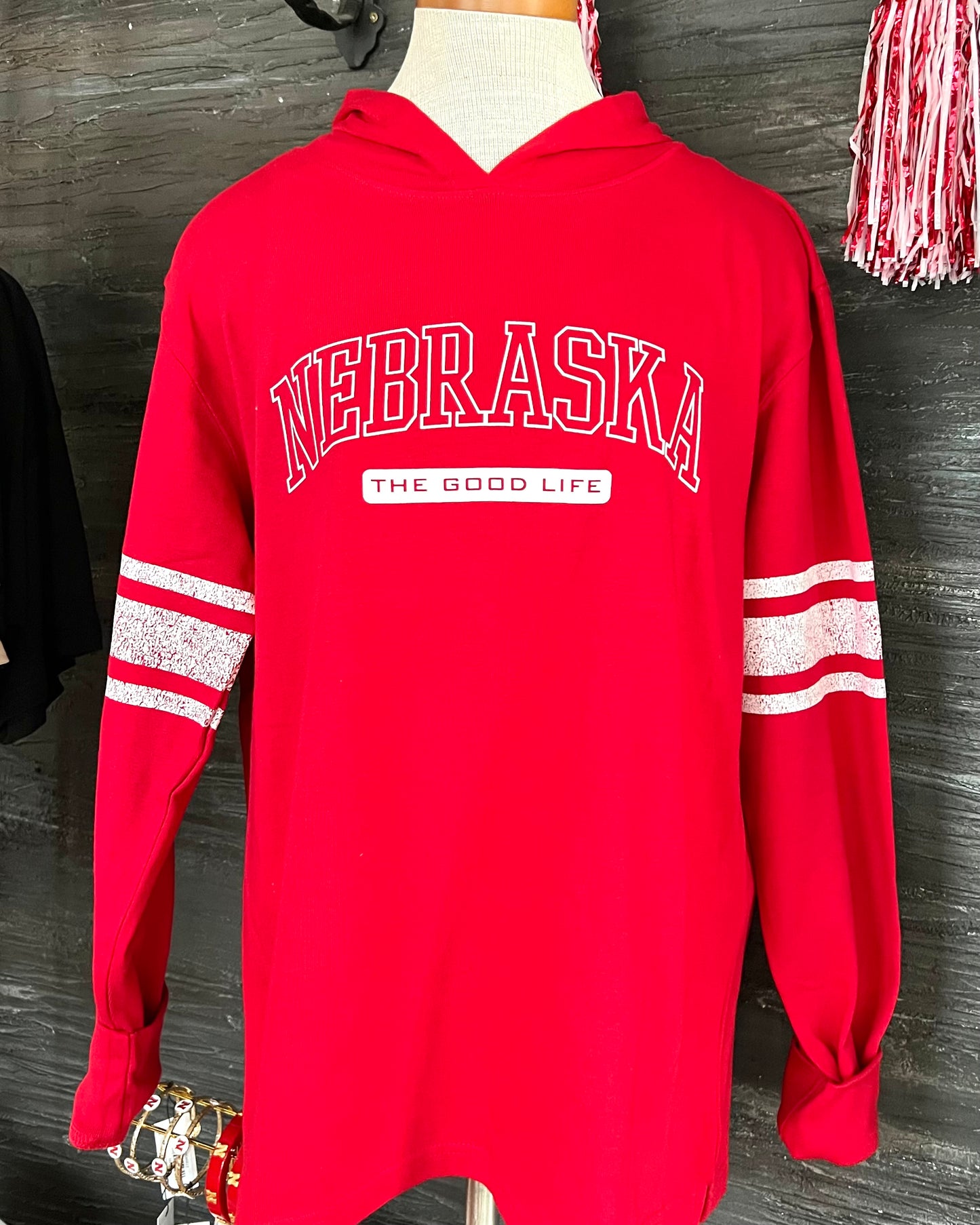 Nebraska The Good Life Varsity Hoodie
