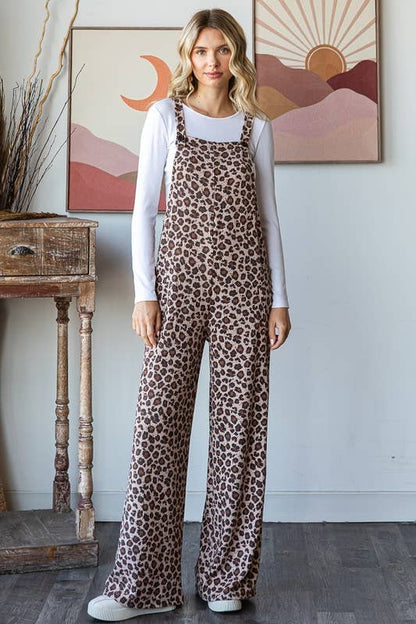 ANIMAL PRINT OVERALL JUMPSUIT