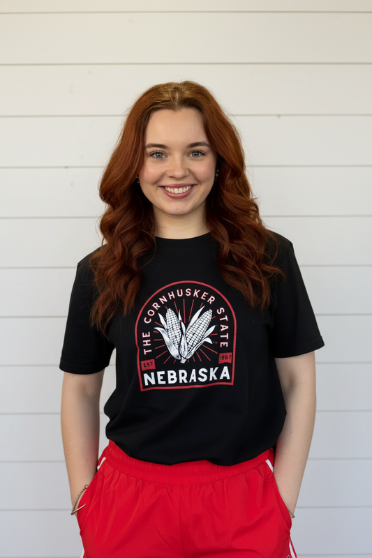 Cornhusker State Tee-Black