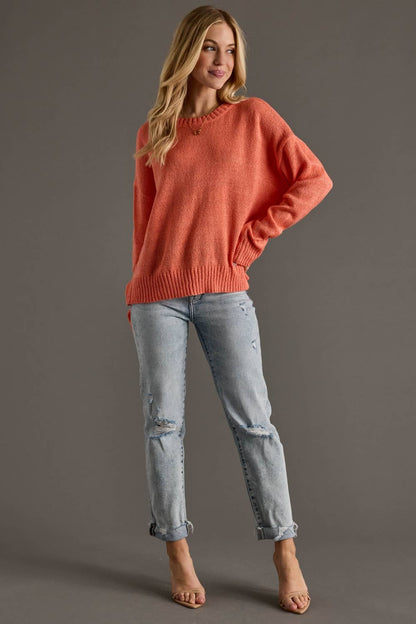 Coral Lightweight Sweater