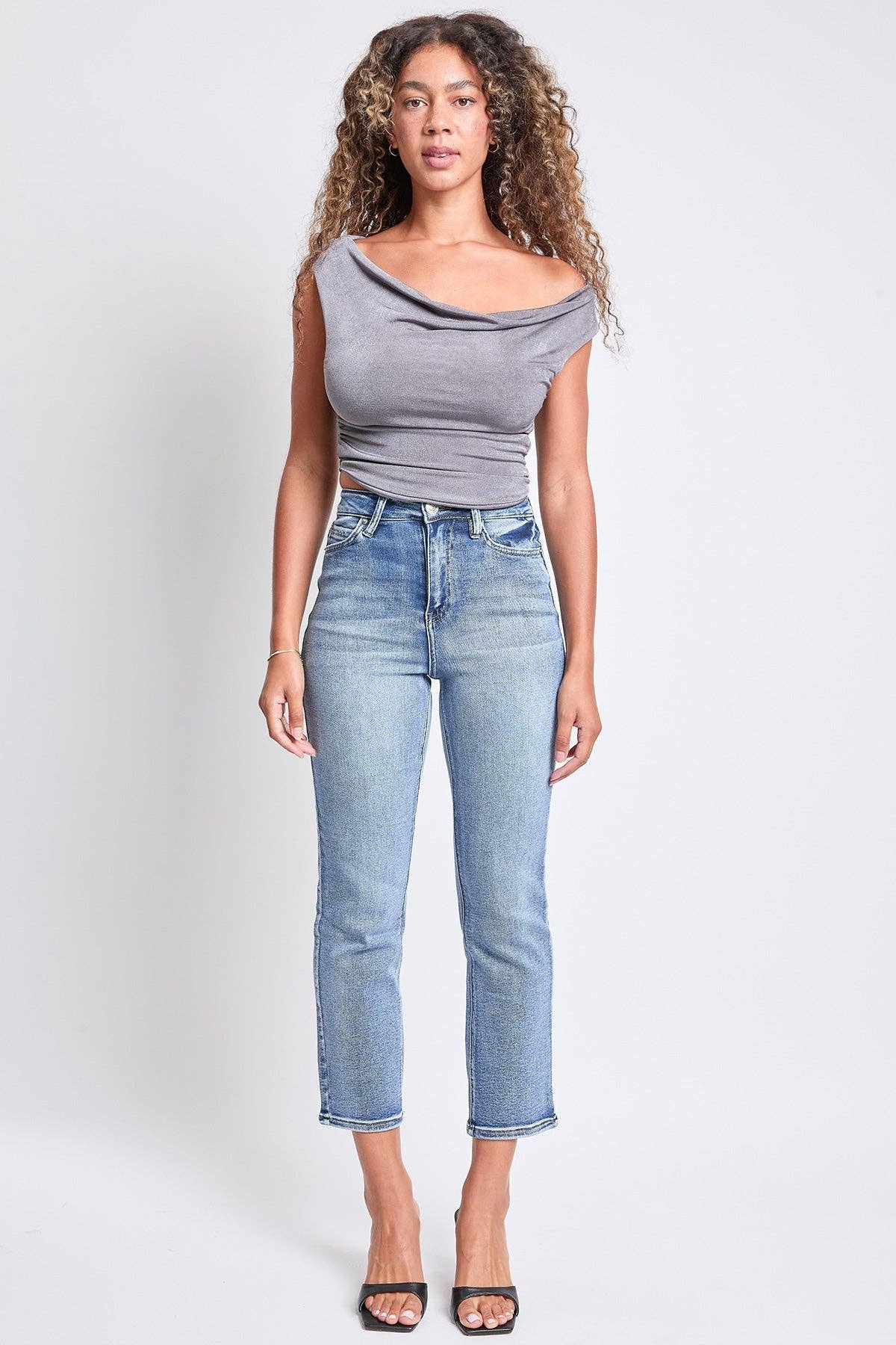 Luxe HR Vintage Stretch Straight Denim