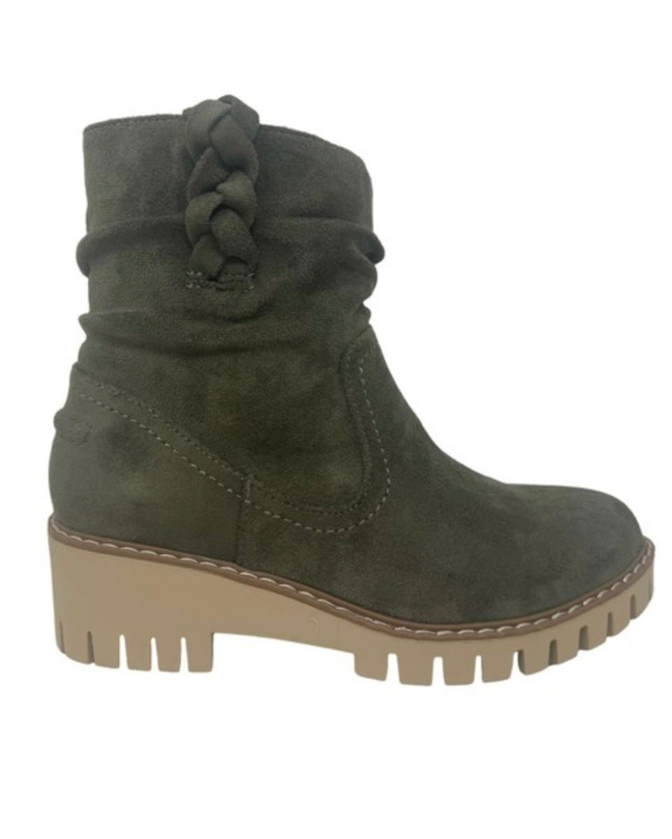 Demi Boot-Khaki – The Nine's Boutique