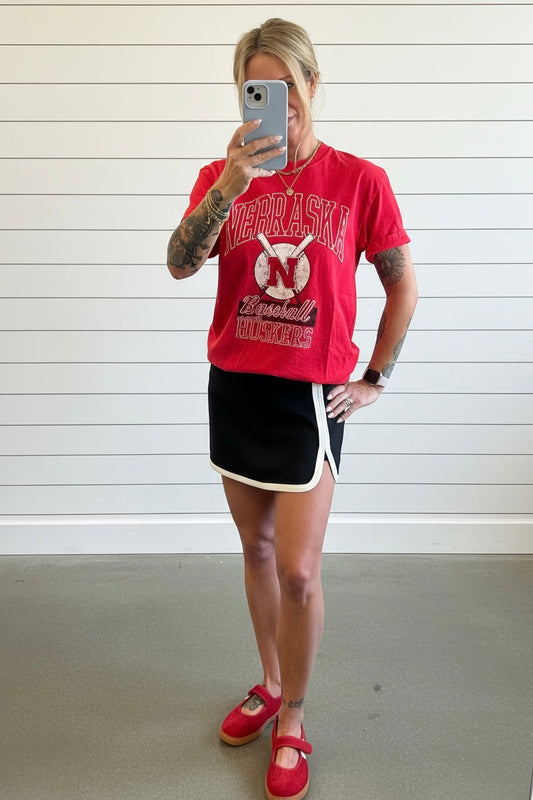 Soft Scuba Mini Skort-BLK