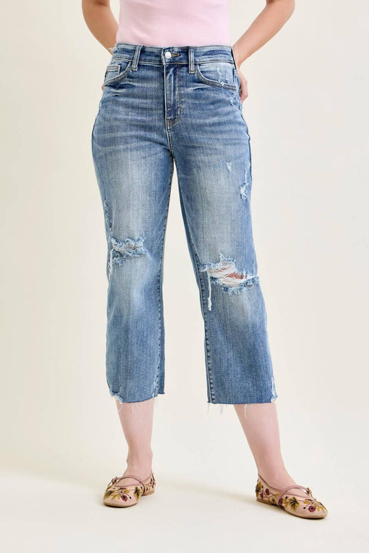 HW Destroy Crop Wide Leg