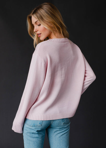 Pink Ski Sweater