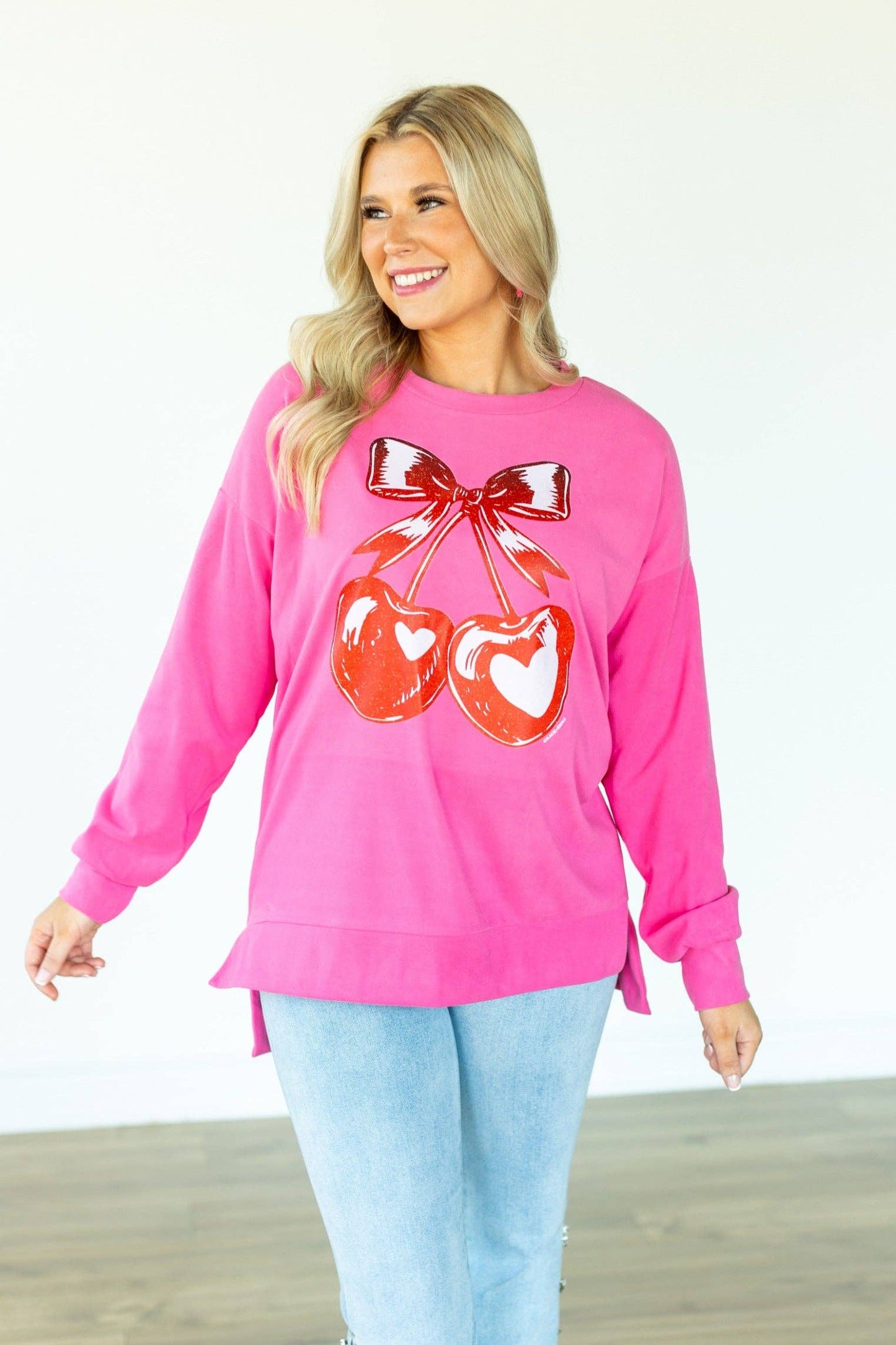 Cherry Heart Sweatshirt
