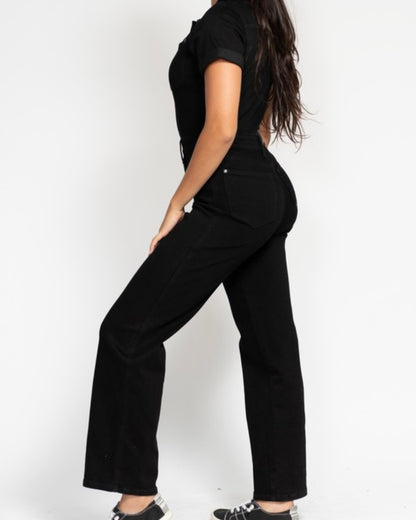 Judy Blue Black Denim Jumpsuit