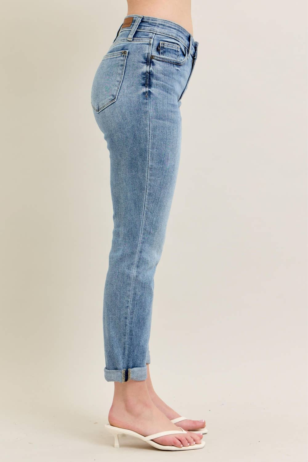 CORE Midrise Bleach Wash Boyfriend