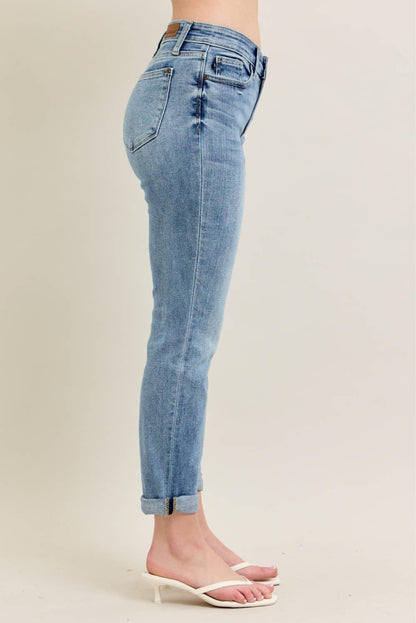 CORE Midrise Bleach Wash Boyfriend