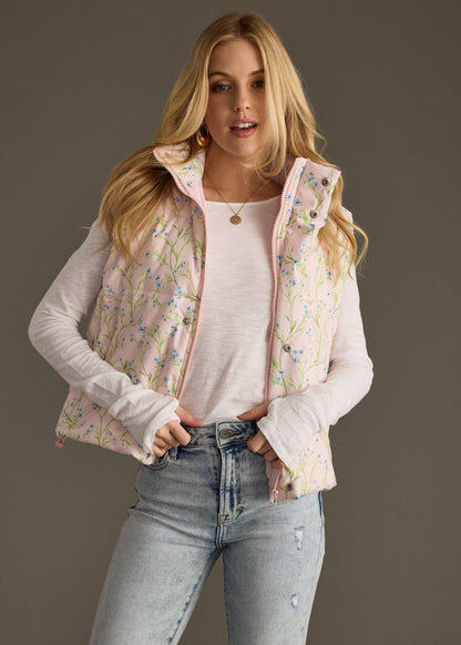 Lt. Pink Floral Vest
