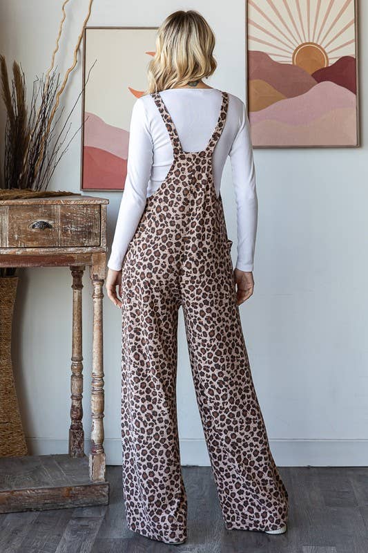 ANIMAL PRINT OVERALL JUMPSUIT