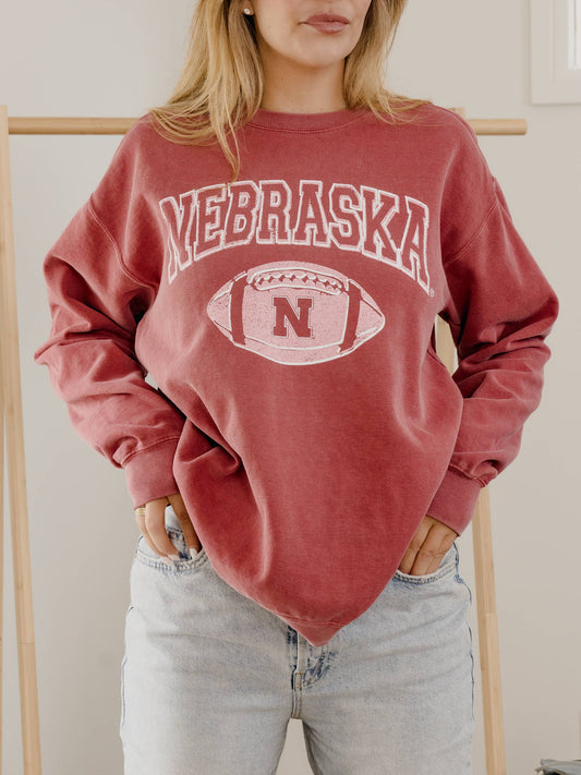 Nebraska Huskers Football Red Sweatshirt