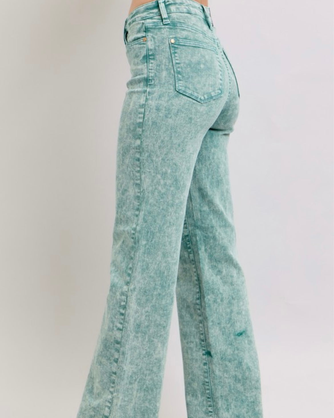 Judy Blue HW Dyed Raw Hem Dad Jean