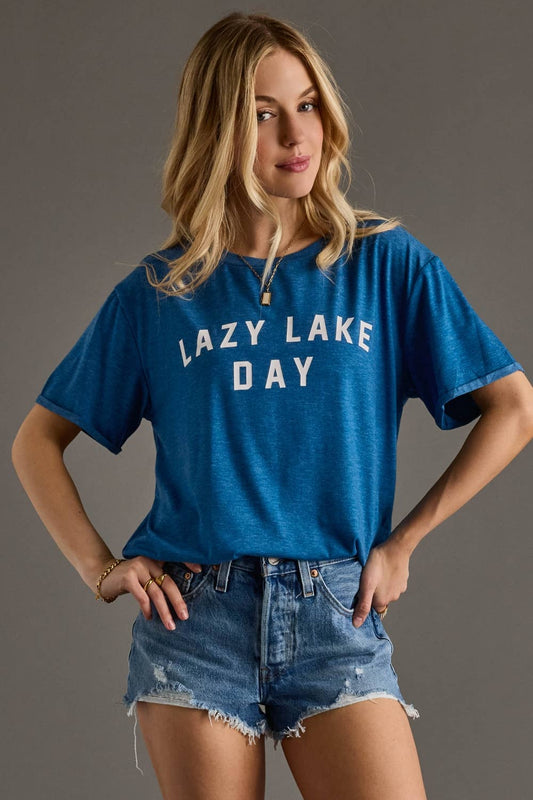 Blue Lazy Lake Day Tee